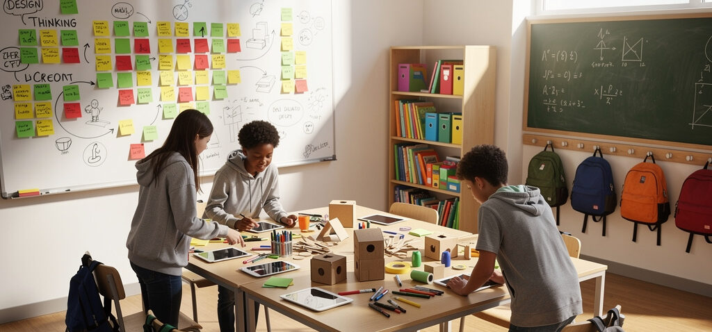 So schön kann Design Thinking sein (Bild KI-generiert mit Mistral.AI)